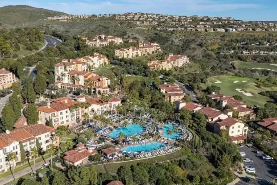 Why Marriott’s Newport Coast Villas Beats Other Beach Spots Aerial view of Marriott’s Newport Coast Villas overlooking Pacific Ocean