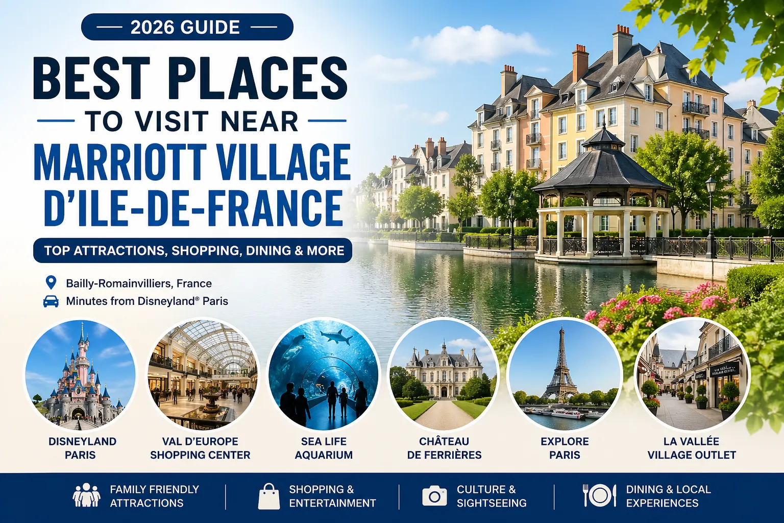 Top attractions near Marriott Village d'ile-de-France including Disneyland Paris and nearby travel destinations