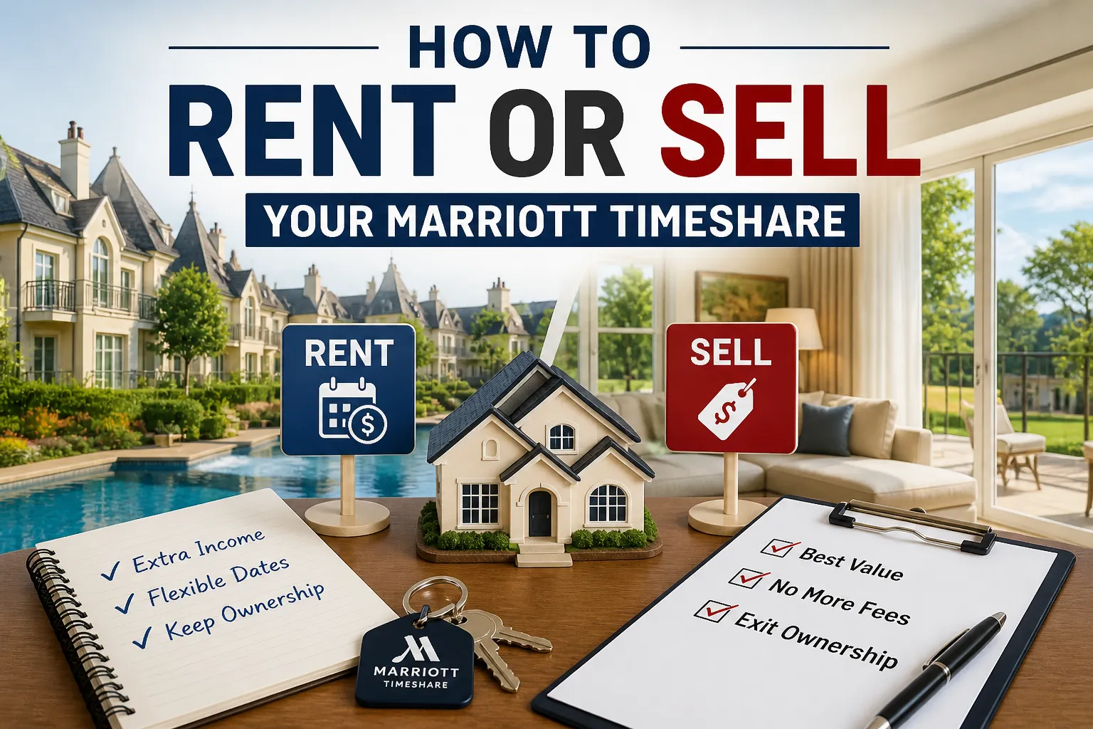How to rent or sell Marriott timeshare fast with resale and rental options explained