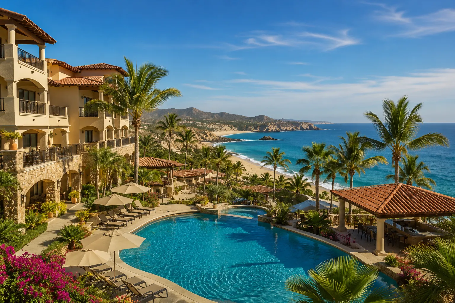 Luxury vacation resort villas representing timeshare resale opportunities in the USA